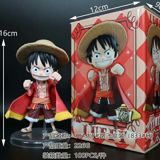 Chibi Arts One Piecetrawhat Cream Monokey D Luffy Cute Figure Shopee Philippines