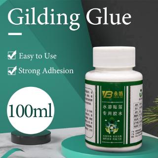 Water-based Glue Gold Leaf Foil Gilding Glue for Metal Foil Sheets Arts Craft Paper Home Decortion Gilding Adhesive 100ml/bottle