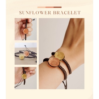 Handmade Epoxy Resin Bracelet ( Sunflower Design) #1