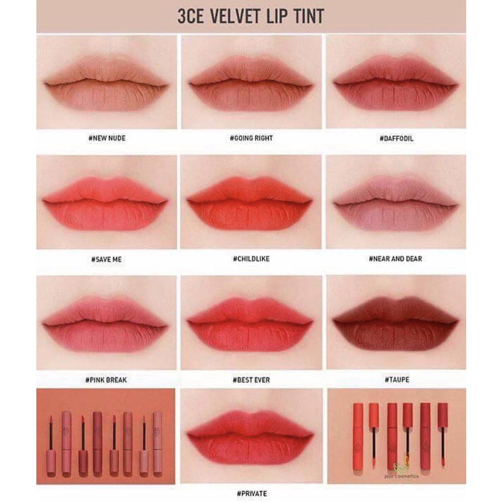 3ce Velvet Lip Tints Shopee Philippines