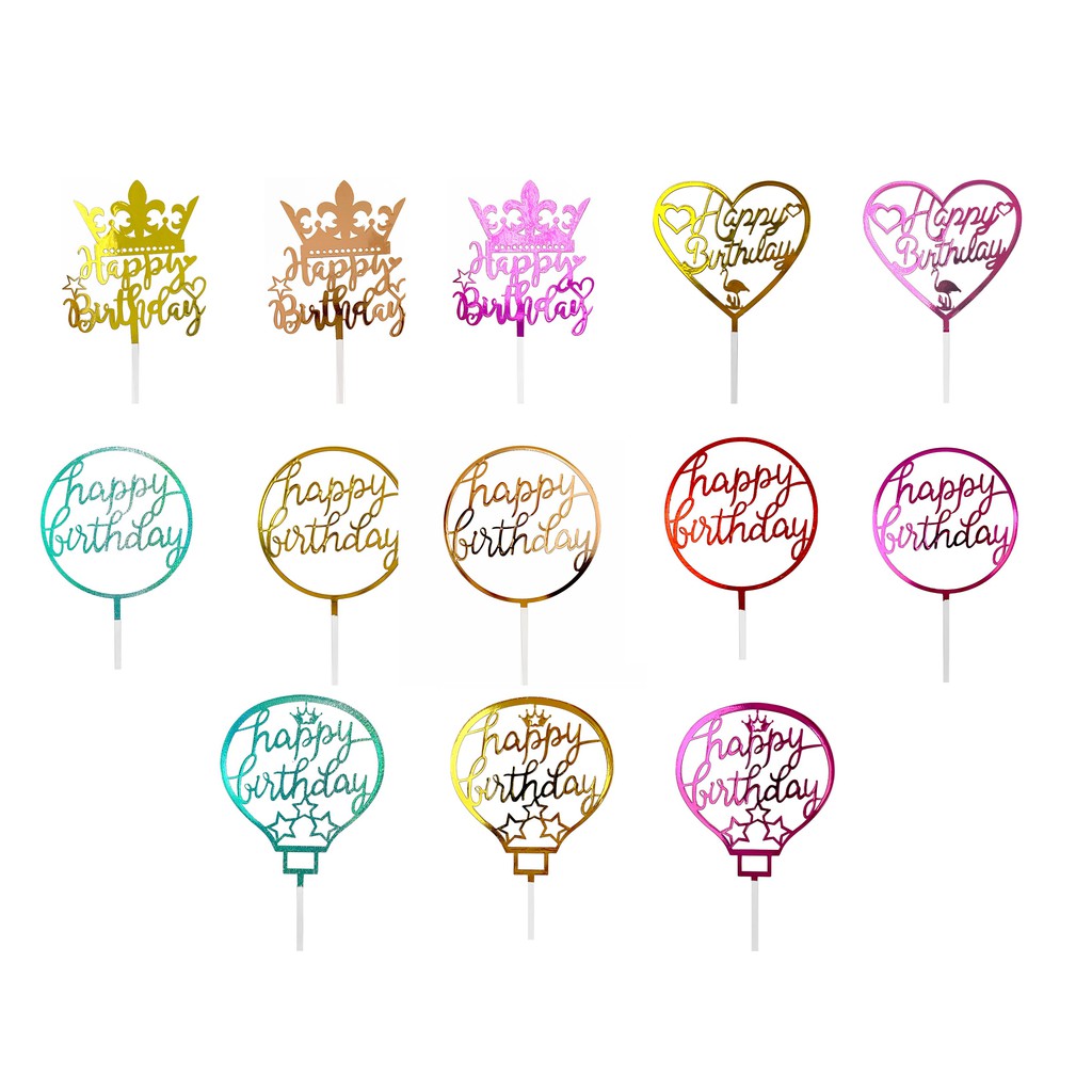 Plastic Cake Topper 19cm Individual Packaging [id838] Shopee Philippines