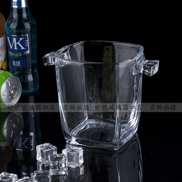 glass bucket with handle