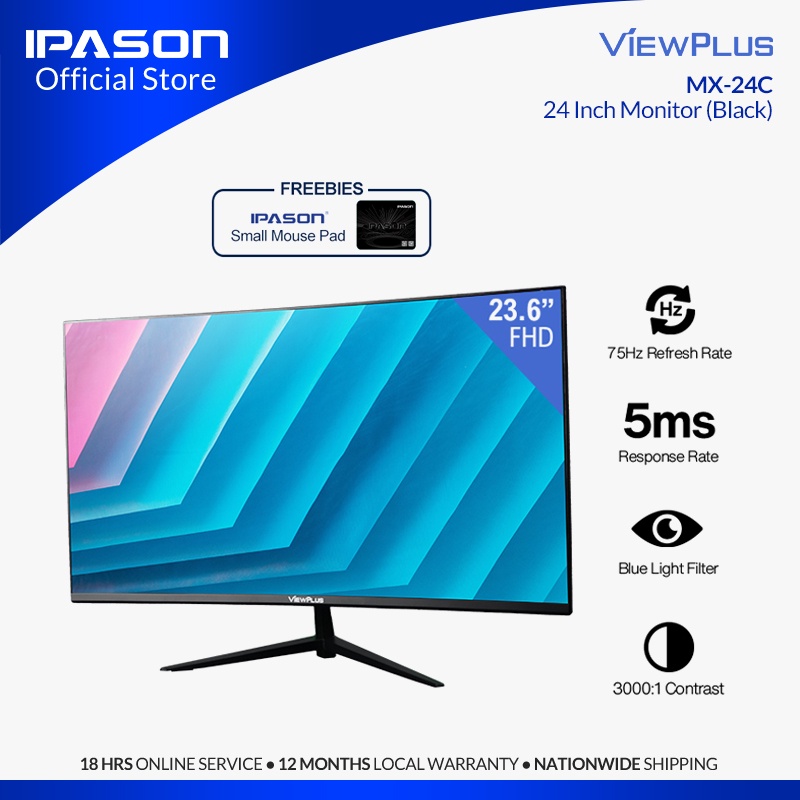Viewplus MX24C 0 23.6" 75Hz FRAMELESS MONITOR // Viewplus MX24 75HZ