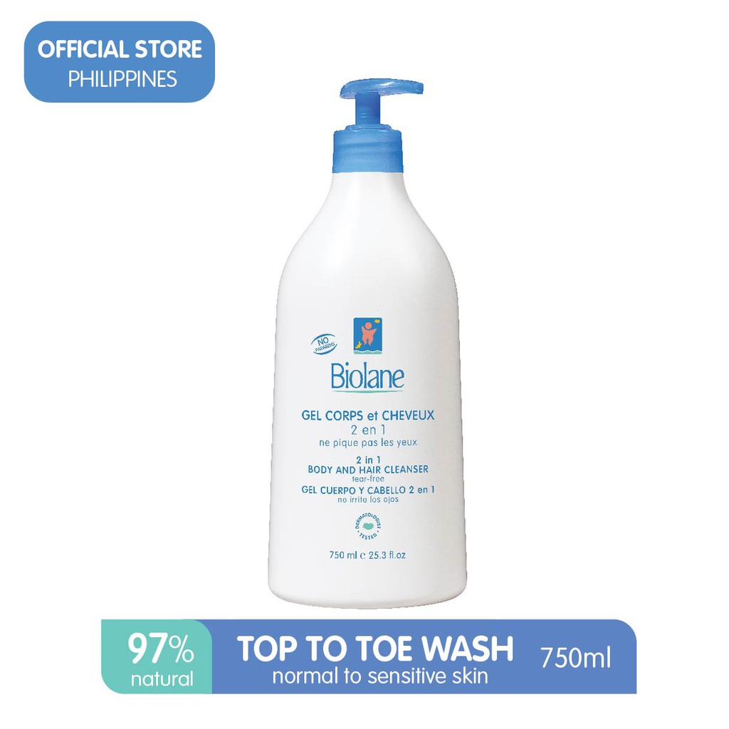 Biolane 2 In 1 Body And Hair Gel Cleanser 350ml 500ml 750ml Shopee Philippines