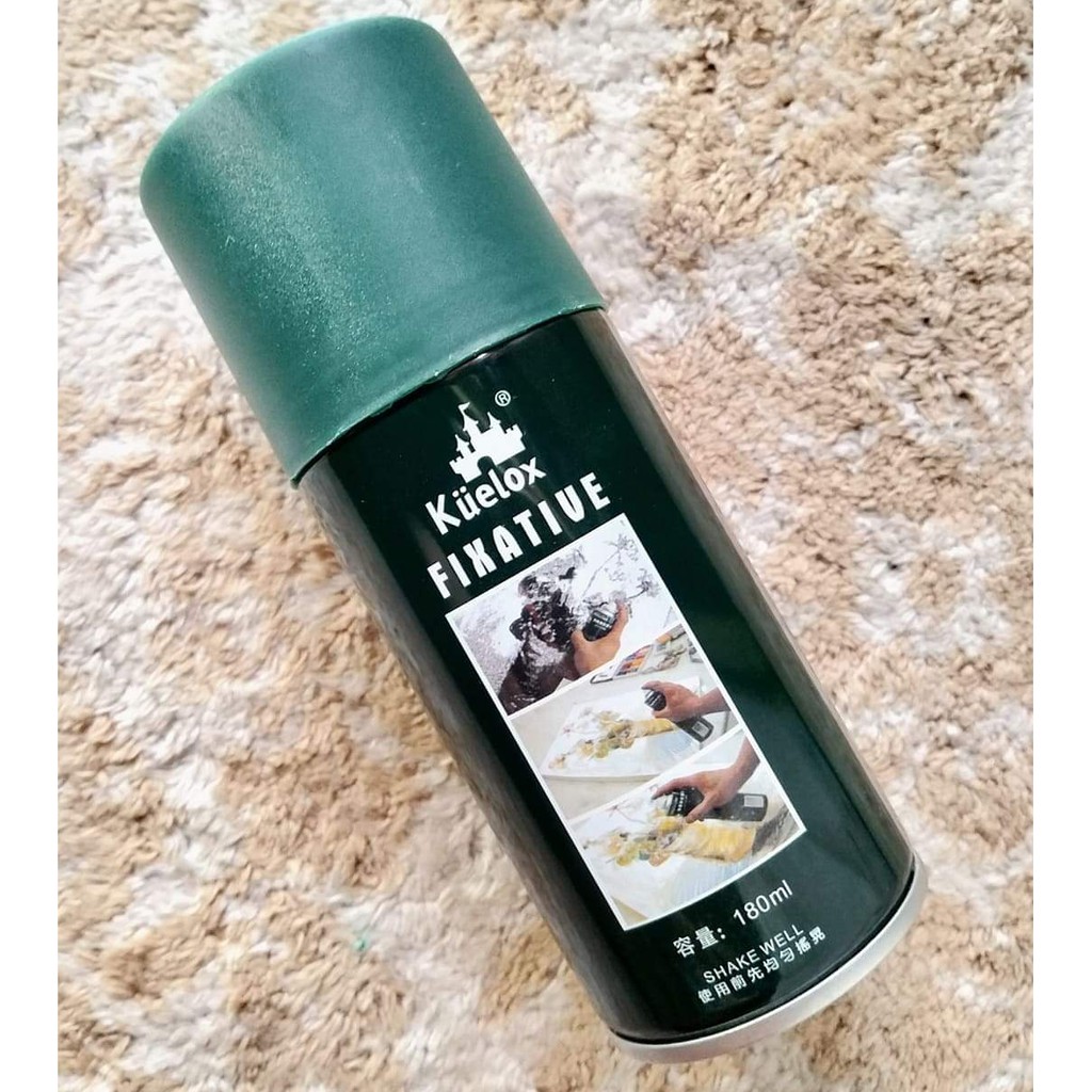 Kuelox Fixative Spray for Charcoal/Pastel/Pencil Shopee Philippines