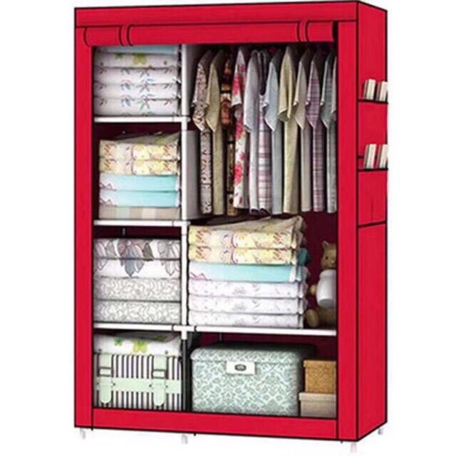 88130 fashion multifunction cloth wardrobe storage wardrobe Shopee