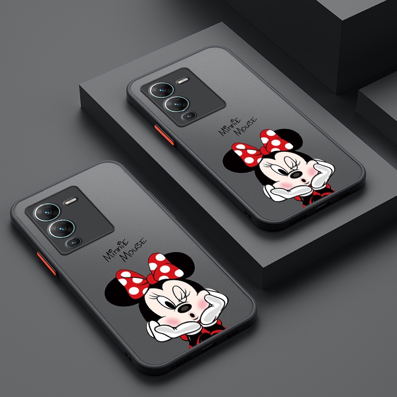 VIVO V25 Pro 5G V25E Y22s Y35 2022 Cartoon Minnie Phone Case Matte