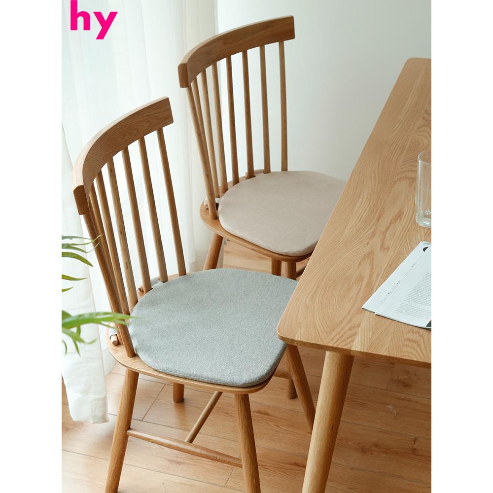 Windsor chair cushion dining chair cushion Nordic solid wood | Shopee