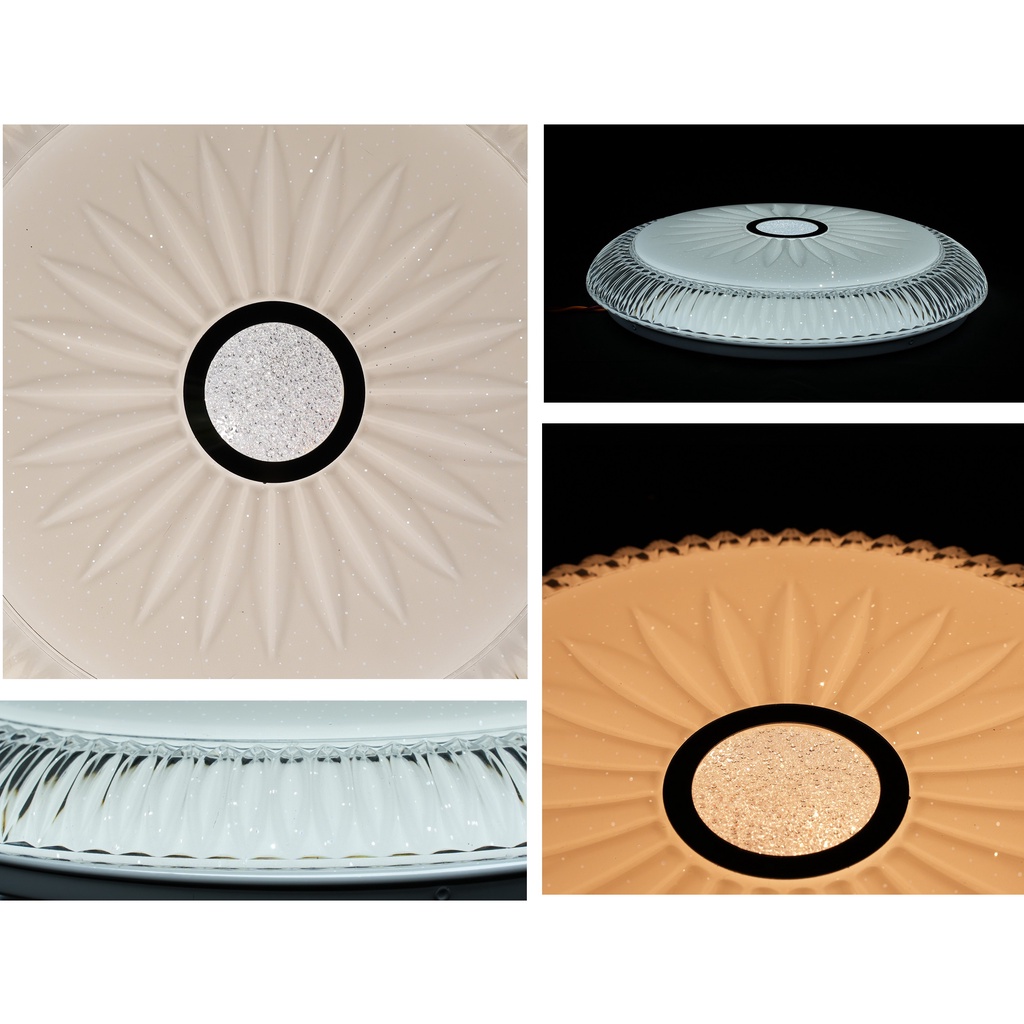 【SUN】COD Modern LED Ceiling Light Ultra Thin Lamp Three Color Dimming for Living Room 27-40cm