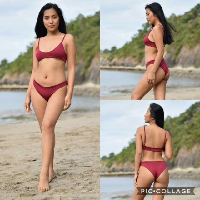 skimpy two piece swimsuit