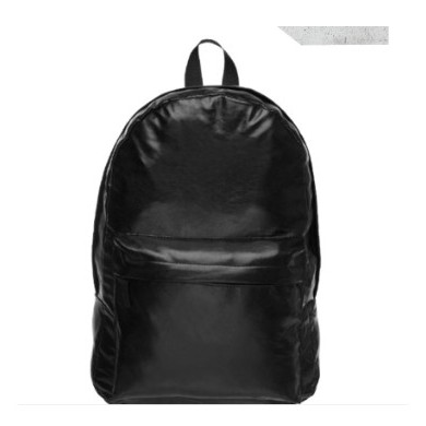 black leather bag backpack