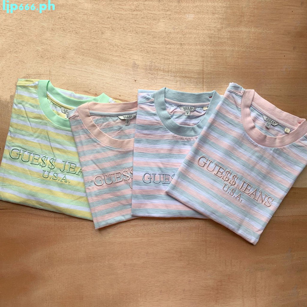 guess striped shirt sizing