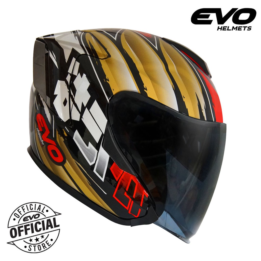 EVO RX5 Katana Half Face Dual VIsor Helmet Shopee Philippines