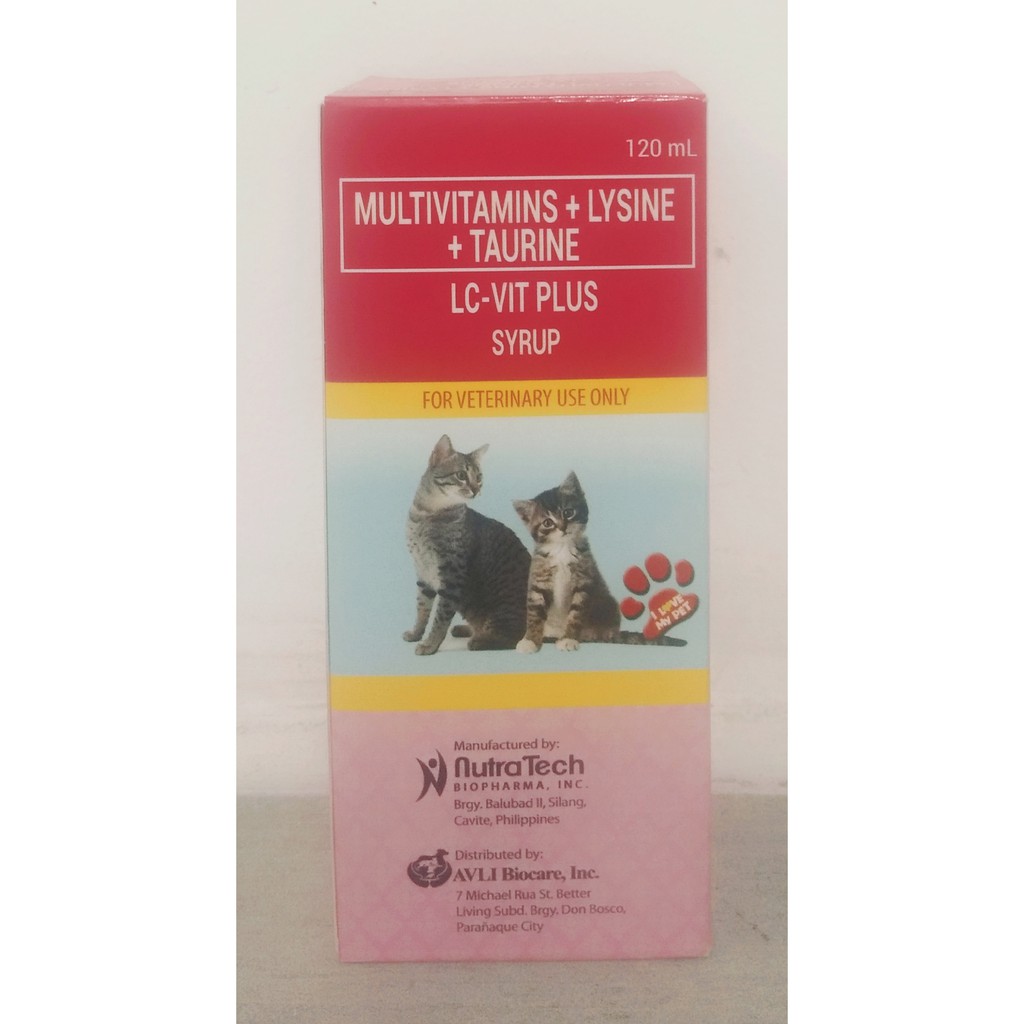 LC Vit Plus w/ Taurine 120ml (For Cats) Shopee Philippines