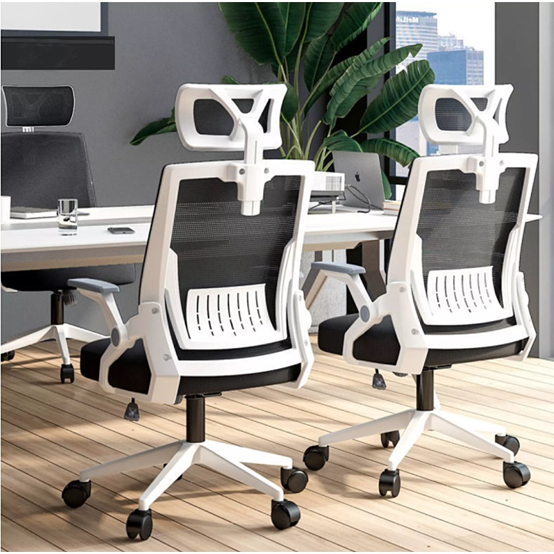 Simple Style Receptable Handrails Mesh Office Chair Comfortable ...