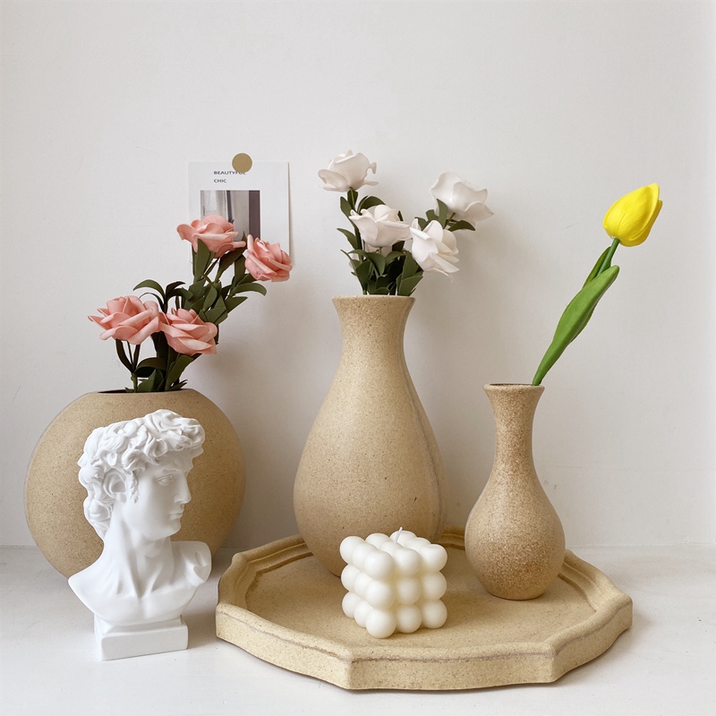 【2 OFF Any 2 】Nordic Flower Vase Creative Wooden Vase Flower Pot