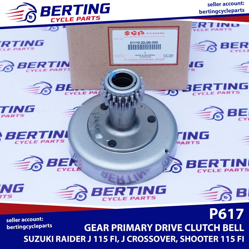 SGP CLUTCH BELL PRIMARY DRIVE GEAR Suzuki Raider J 115 FI Shooter 115