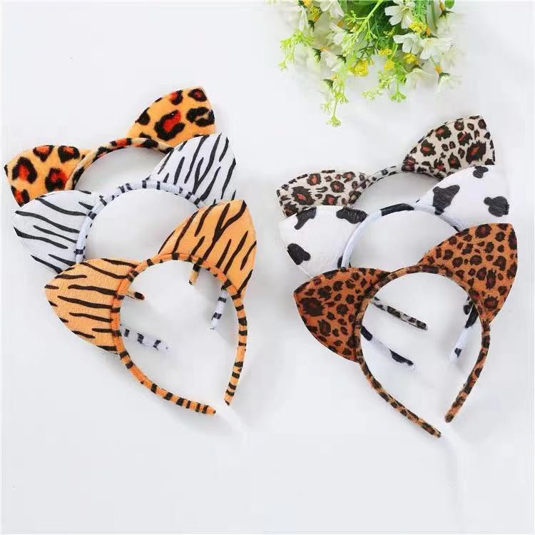 Tiger Headband Leopard Headband party cosplay cute earts | Shopee ...