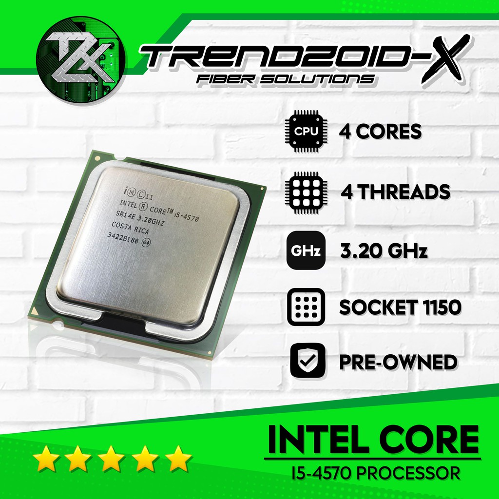 Intel Core I5 4570 Processor Shopee Philippines