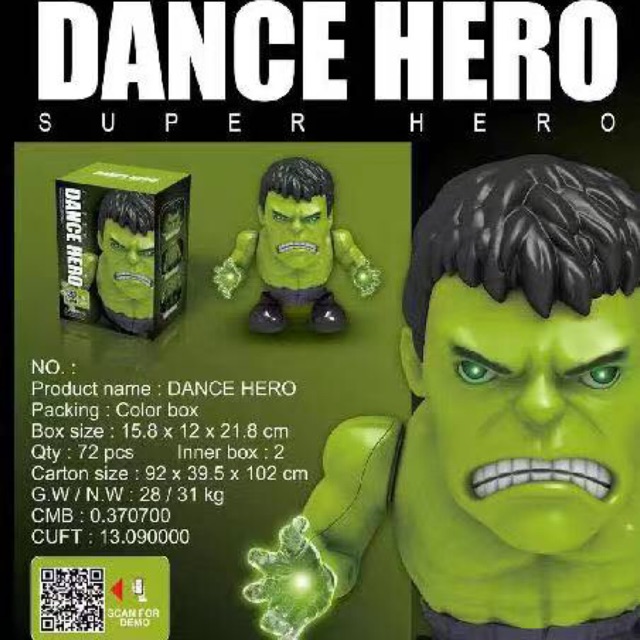 dancing hulk toy