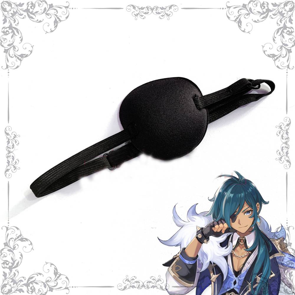 Genshin Impact Kaeya Cosplay Eye Patch Adjustable Eye Patch Adult Kid Medical Patch Sleep Aid