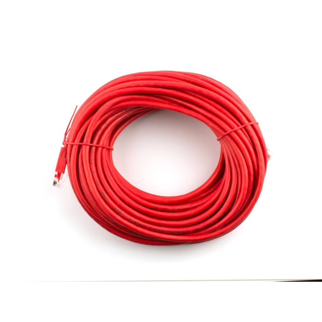 CAT6 LAN ETHERNET CABLE 30M (red) | Shopee Philippines