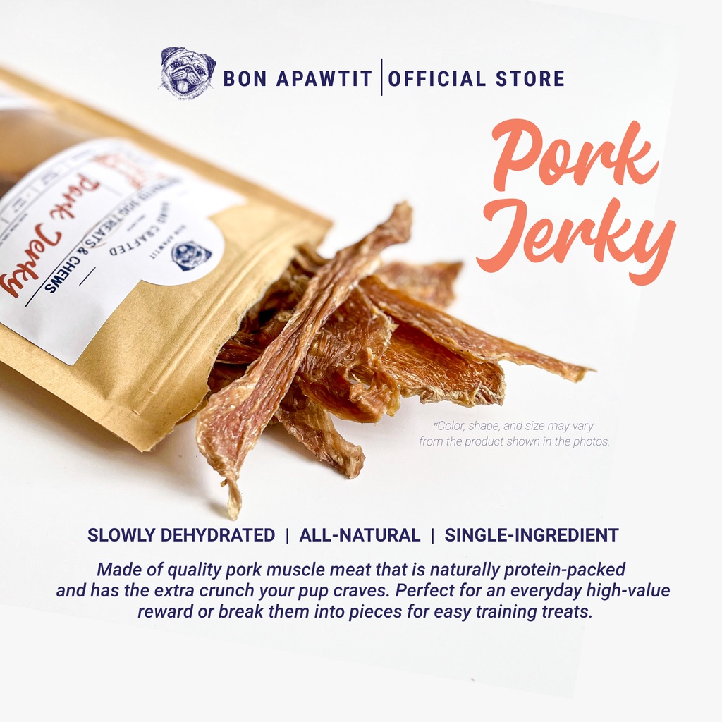 Dehydrated Pork Jerky Dog Treats (50g) Shopee Philippines