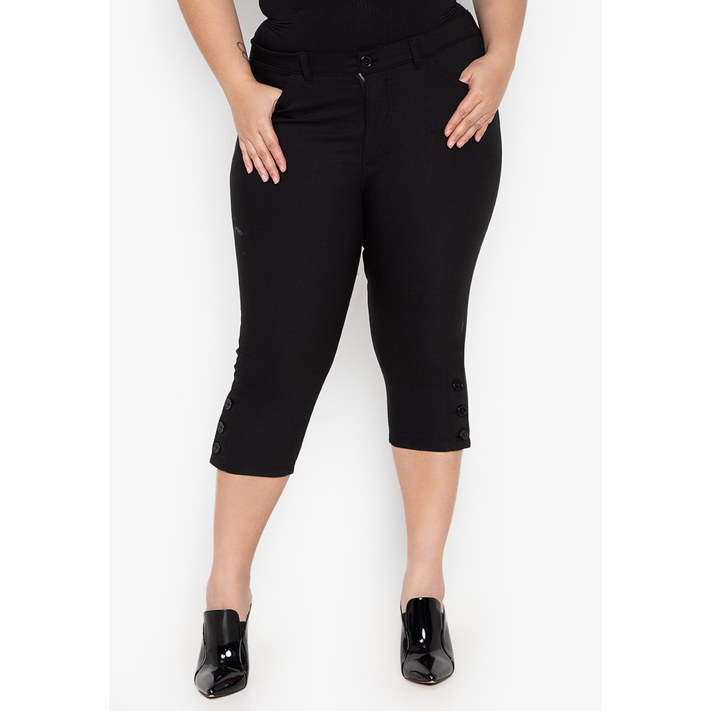 women's plus capri pants