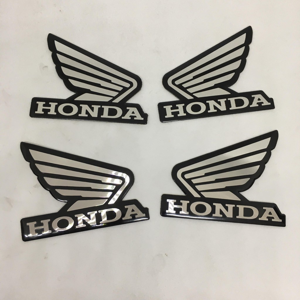 Honda Logo Black Wing Emblem 4pcs Shopee Philippines