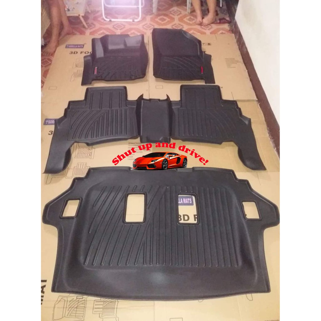 Gorilla Car Matting Deep Dish Mats For Toyota Fortuner 2016 2019