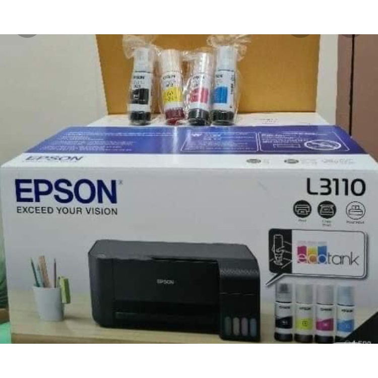 Original Brand New Epson Printer L3110 3 In 1 With Free Ink Shopee Philippines 9649