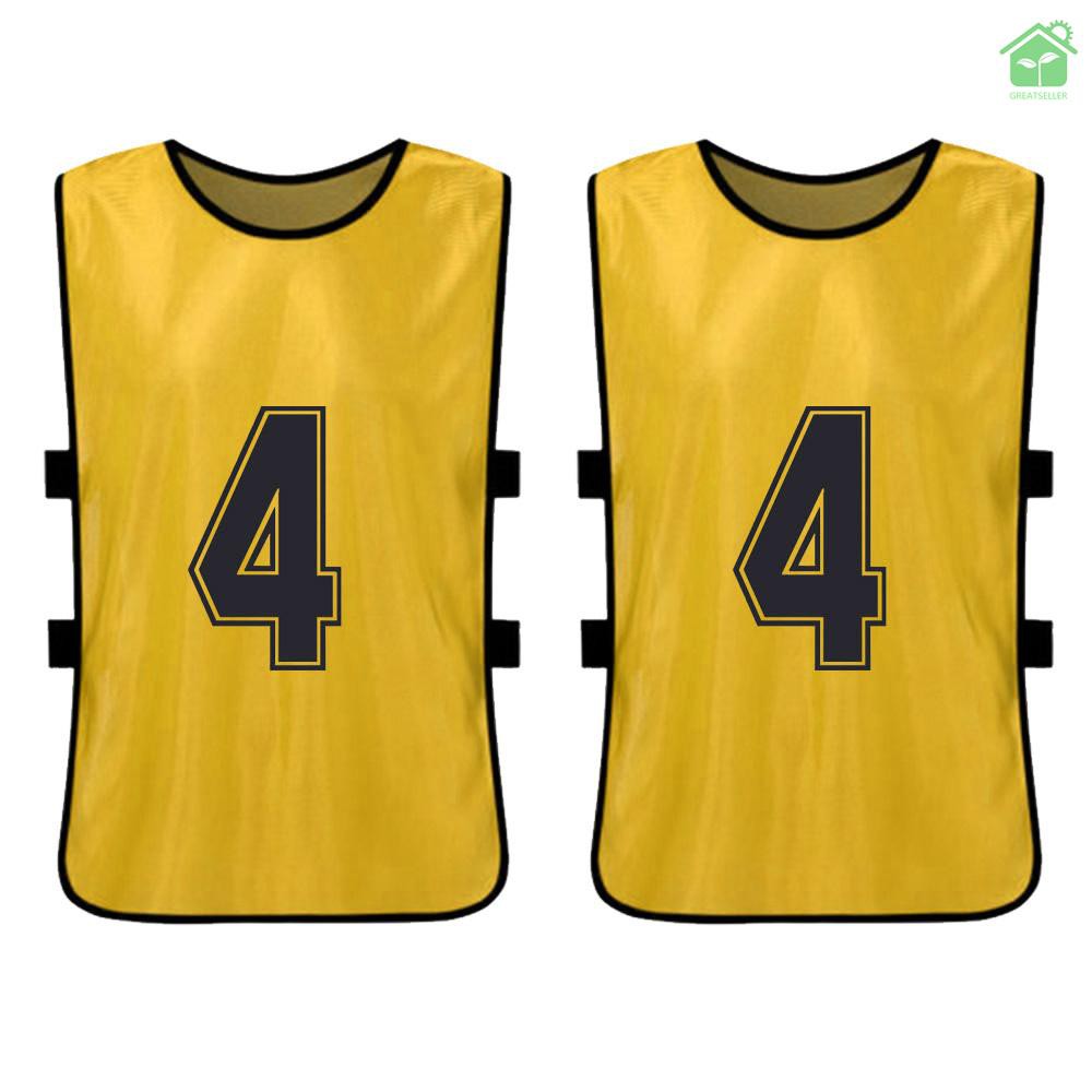 numbered practice jerseys
