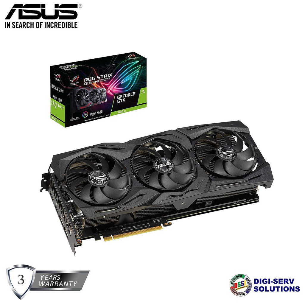 Asus Rog Strix Geforce Gtx 1660 Ti Advanced Edition 6gb Gddr6 Gaming Video Card Shopee Philippines