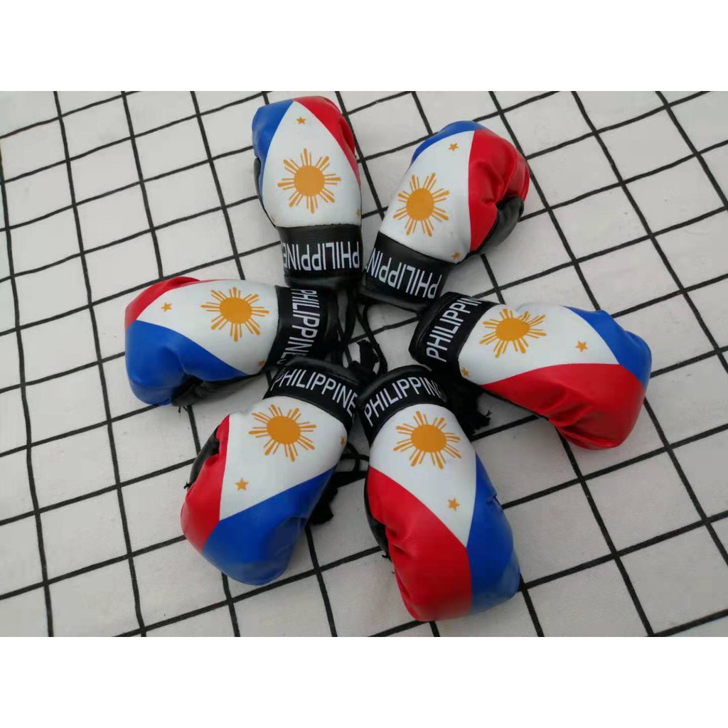 12 Pieces Philippines Boxing Gloves Plushy (Philippine Flag Design