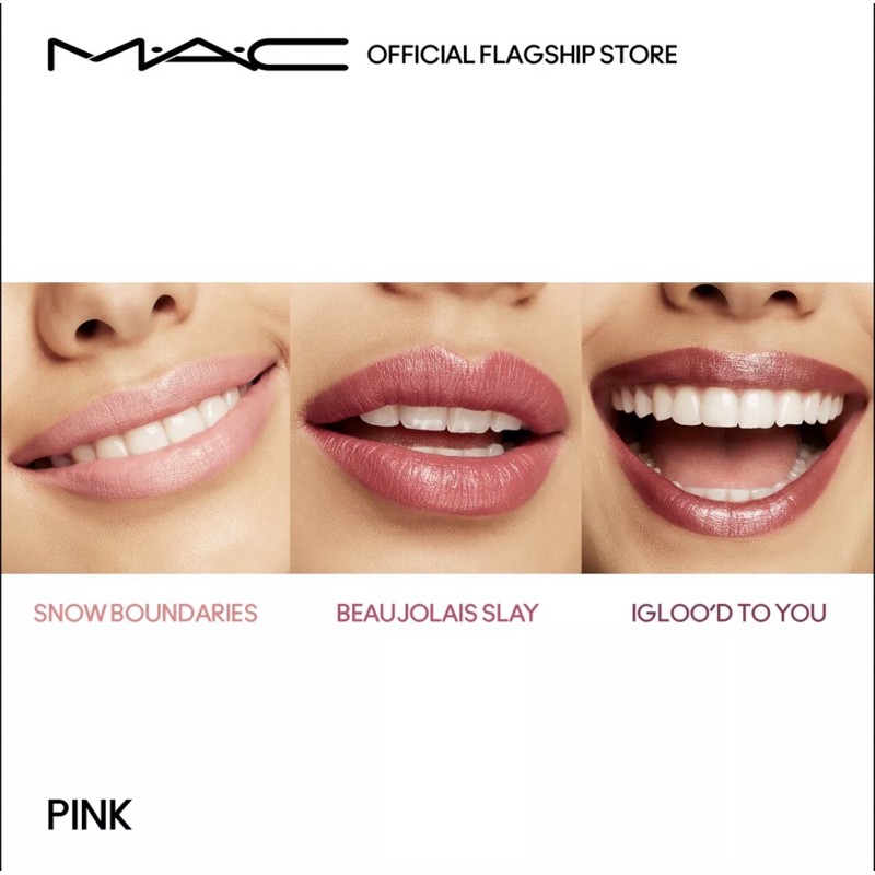 snow boundaries mac lipstick