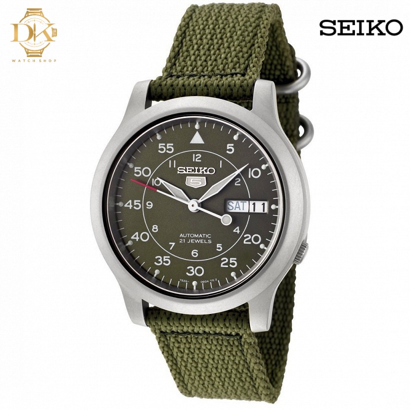 Seiko 5 Sport Automatic SNK805K2 Green Nylon Strap Men's Watch | Shopee  Philippines