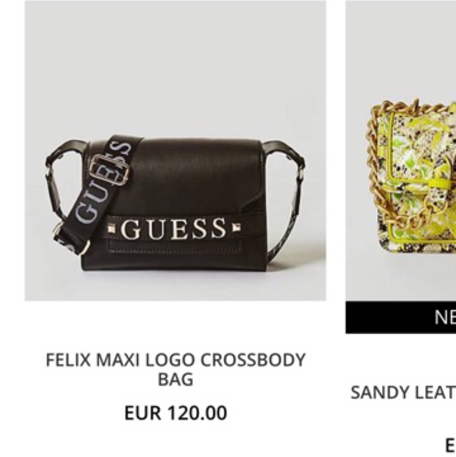 guess felix shoulder bag