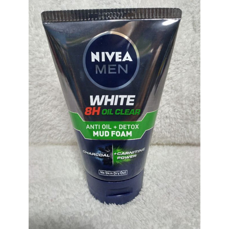 NIVEA MEN WHITE 8H OIL CLEAR MUD FOAM (100G) | Shopee Philippines