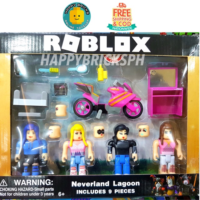 Roblox Toys Neverland Lagoon Set Pack Of 4 Figures Shopee Philippines - legend of roblox neverland lagoon roblox game action figure toys