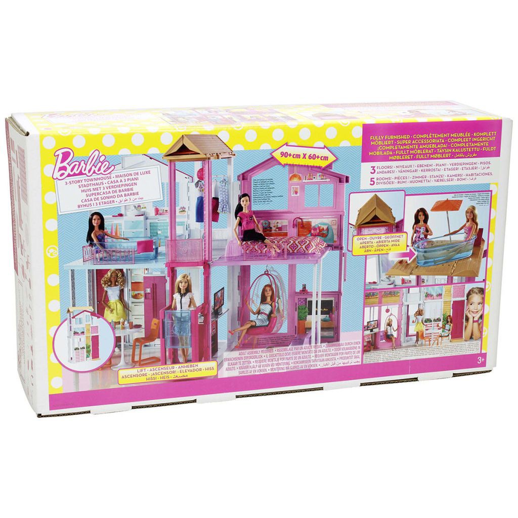 barbie 3 story townhouse