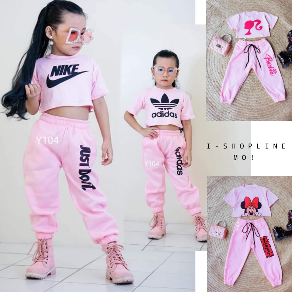 Lexie Girl Jogger terno Kids fit 1-9yrs old | Shopee Philippines