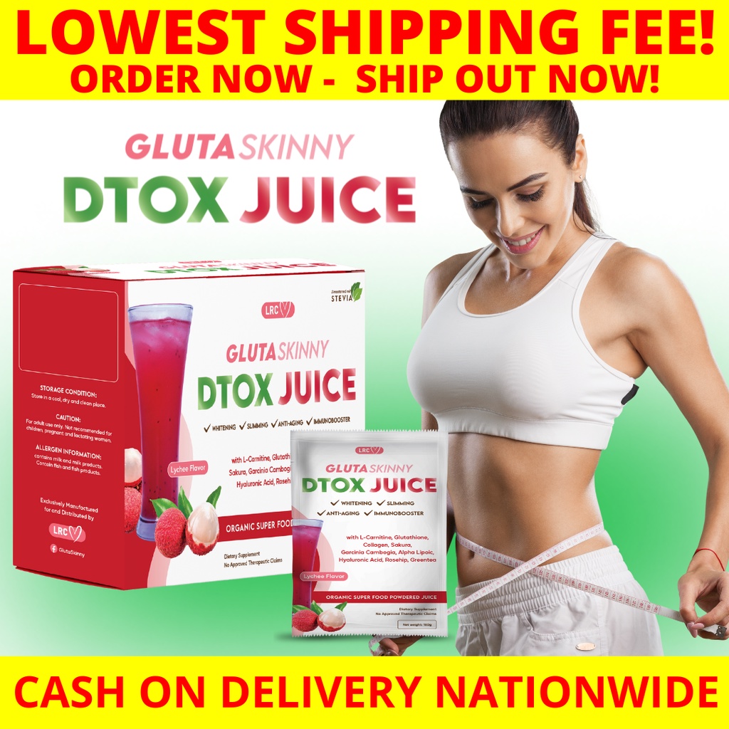 GLUTASKINNY DETOX JUICE 10 Sachets Slimming Juice Detoxifying Keto