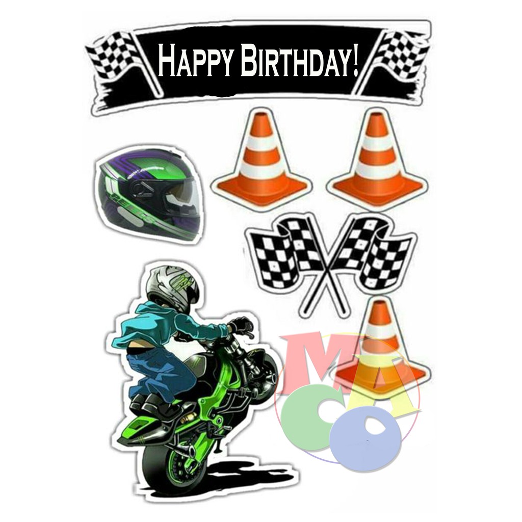 Motorcycle Cake and Cupcake Toppers | Shopee Philippines