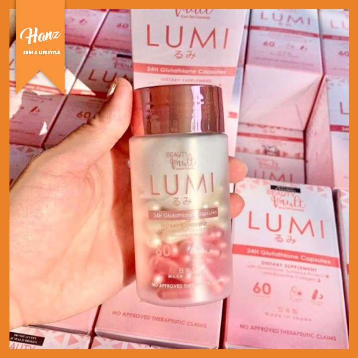 LUMI BEAUTY VAULT 24H GLUTATHIONE CAPSULES 60PCS Shopee Philippines