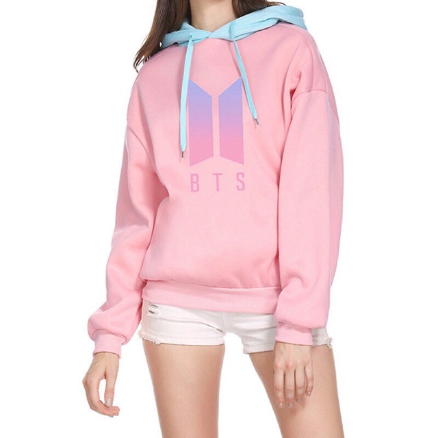 pink bts hoodie