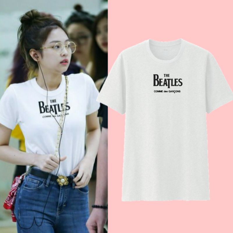 Blackpink Jennie THE BEATLES COMME DES GARCONS kpop inspired Shirt