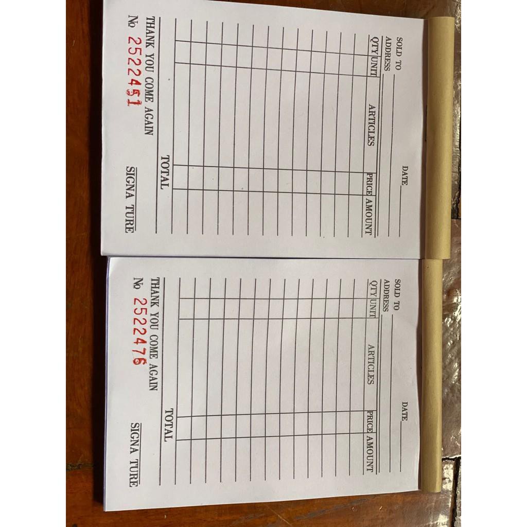 Thermal paper Carbonless Receipt Resibo With Carbon/Receipt Paper