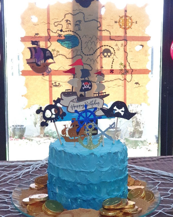 Anime One Piece Pirate Boat Happy Birthday Cake Topper Party Decoration Shopee Philippines