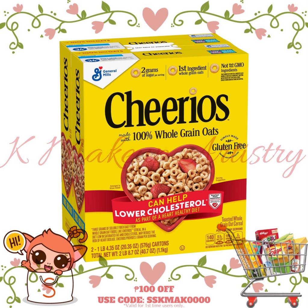 BUY 1 TAKE 1 (1.1kg) Cheerios Toasted Whole Grain Oat Cereal Shopee