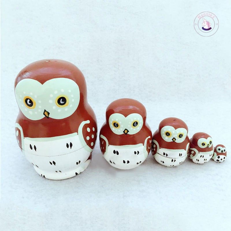 owl matryoshka dolls